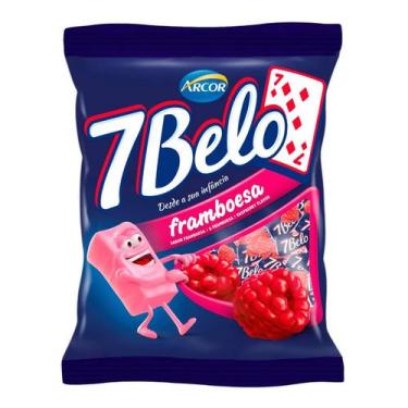 Imagem de Bala Mastigável 7Belo Framboesa - 500g