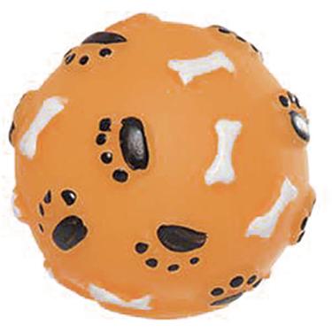 Imagem de Brinquedo de Vinil LCM Bola Pata Osso - Laranja