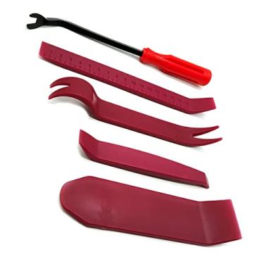 Imagem de Kit Espátula para Desmontar Interiores de Veículos Painel Moldura Porta Teto Rádio de Carro 5 peças