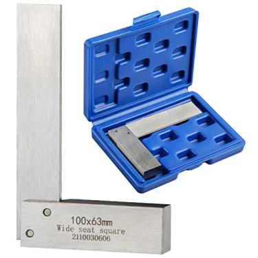 Imagem de Conjunto de régua de aço temperado com ângulo de precisão de ângulo de 90 ângulos quadrados da Machinist, BM0907, 100x63mm