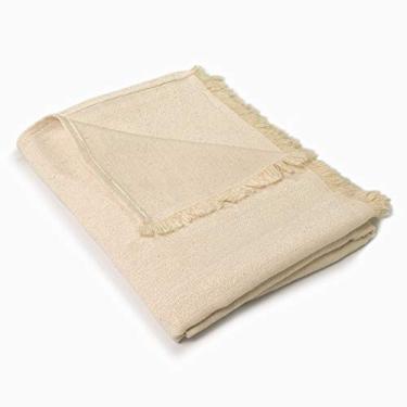 Imagem de Manta Garnet 1,50m x 1,40m Algodão para Sofá, Natural