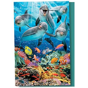 Imagem de Tree-Free Greetings EcoNotes Cartões de anotações em branco com envelopes, 10 x 15 cm, Delícia de Golfinho, Conjunto de 12 caixas (FS56897)