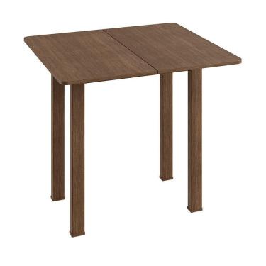 Imagem de Mesa de Jantar Dobrável Até 4 Lugares Mdf Ameixa Negra