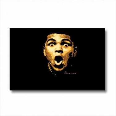 Imagem de Quadro decorativo Muhammad Ali Retro Tela em Tecido