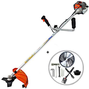 Imagem de KIT Roçadeira Profissional Vulcan Lateral VR330P 2T 33CC 1,3HP + Faca Circular De Videa NS05 40 Dentes Furo 1" (25MM)255 X1,25X2,0 SPIN