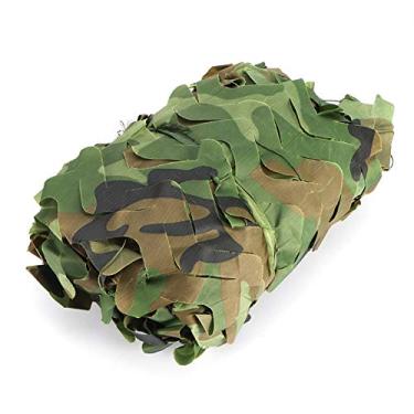 Imagem de Rede camuflagem floresta exército camuflagem rede para acampamento militar caça tiro proteção solar rede tecido proteção contra sombra de caça, adequado para sombrinha ao ar livre relógio pássaro selva rede de camuflagem 3x20 m (10x65f