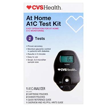 Imagem de Kit de Teste A1C Doméstico CVS Health, Monitoramento de Uso Doméstico do Controle Glicêmico