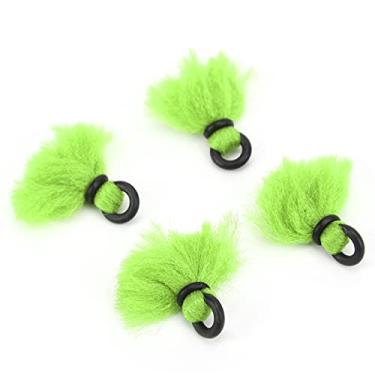 Imagem de Pokerty9 Boias de pesca com mosca, indicadores de ataque de fio de pesca com mosca, fácil de carregar, grande flutuabilidade, tamanho pequeno com vedação de borracha - para terra de pesca para pesca (verde)