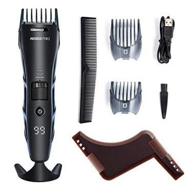 Imagem de Aparador de barba para homens Cortador de cabelo sem fio Aparador de bigode USB recarregável para casa kit de corte de cabelo carregador preciso rápido baixo ruído