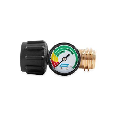 Imagem de Camco Medidor de propano/detector de vazamento, conexão tipo 1 para grelhas a gás, trailers e barcos – 59023, preto