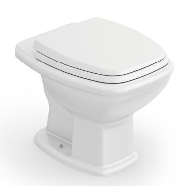 Imagem de Vaso Sanitário Convencional com Assento Soft Close Fit Plus Celite Branco