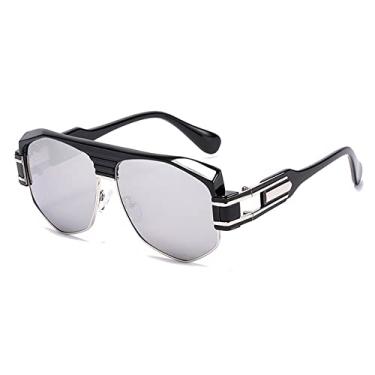 Imagem de Óculos de sol góticos estilo steampunk masculino feminino designer vintage armação de metal óculos de sol óculos de sol de viagem, preto c4 prata, outros