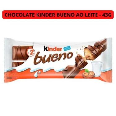 Imagem de Chocolate Kinder Bueno Ao Leite Ferrero - Original Nfe