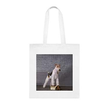 Imagem de Sacola para cães e caixas de presente, presente para cachorro, presente para cachorro, aniversário de cachorro bolsa de ombro, bolsa reutilizável para cães, Branco