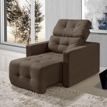 Imagem de Poltrona Retrátil Reclinável Alba Yescasa Marrom