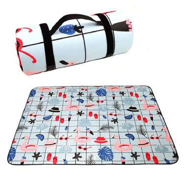 Imagem de Yajun Cobertor de piquenique dobrável à prova d'água dobrável tapete de acampamento portátil acolchoado engrossado para ioga de jardim, E, 300 * 200 cm