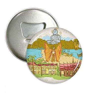 Imagem de Cultura Religião Templo Alfandegário Abridor de Garrafas Imã Emblema Multifuncional