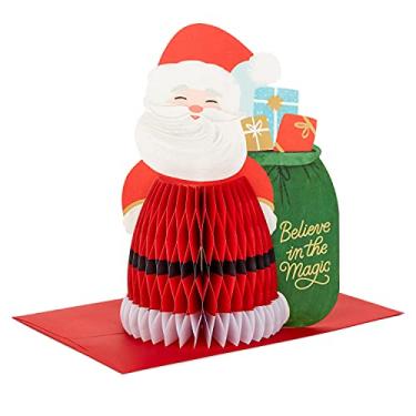 Imagem de Hallmark Cartão de Natal em forma de colmeia Pop Up da Paper Wonder (Papai Noel)