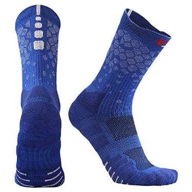 Imagem de 2 Par de masculinas de meias esportivas meias de compressão meias atléticas antiderrapante para basquete Futebol Voleibol Corrida