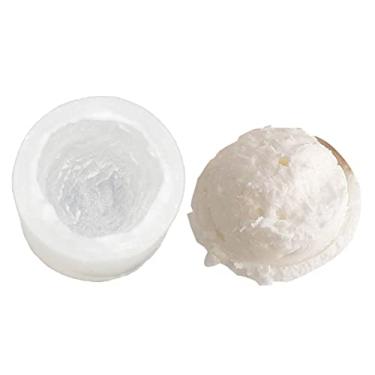 Imagem de Molde de Silicone para Sorvete - DIY Sorvete Casquinha Vela Molde De | Forma de sorvete para decoração de mousse de pudim faça você mesmo cozinha Cjupzi