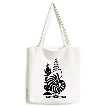 Imagem de Nova Caledônia National Bolsa de compras com emblema de lona, bolsa casual