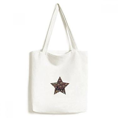 Imagem de Bolsa de lona com tinta de planta de feijão Mung bolsa de compras casual bolsa de mão