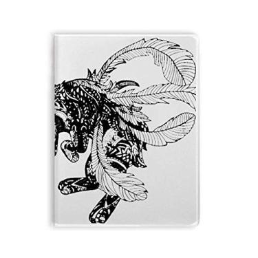 Imagem de Caderno de desenho de montanhas chinesas com estampa de rios, capa de goma