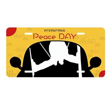 Imagem de DIYthinker Esqui preto Esqui Escudo Esporte de Inverno Placa Placa Etiqueta Decoração de Carro Dia da Paz