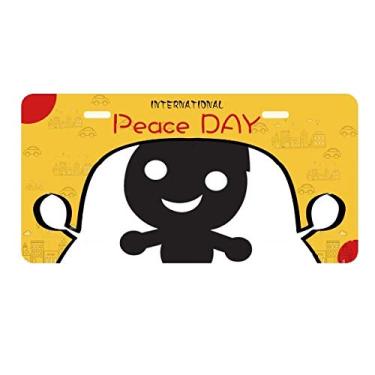 Imagem de DIYthinker Chapéu Feliz Fear Halloween Placa Placa de Carro Decoração Dia da Paz