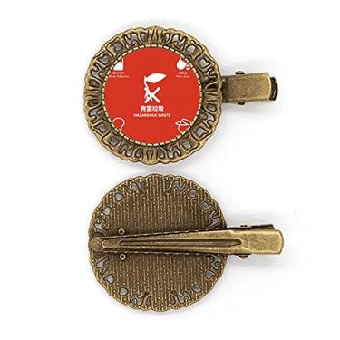 Imagem de Presilha de cabelo para separação de resíduos nocivos, prendedor de cabelo