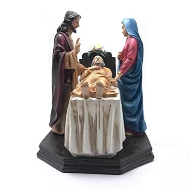 Imagem de Imagem Vida Eterna - São José, Jesus E Maria Resina 30 Cm