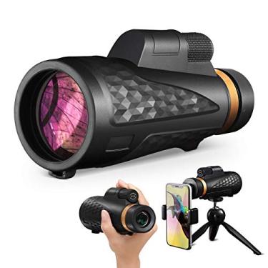 Imagem de Telescópio monocular 18x62 de alta definição de alta potência para viagens ao ar livre Foco duplo com suporte para smartphone Tripé Assistindo jogos Telescópio dedicado