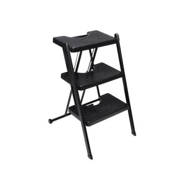 Imagem de Escada de Aço Inox com 3 Degraus Anodilar Cinza 63 X 41 Cm - 23448