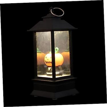 Imagem de Amosfun 1Pc Luz De Halloween Lanternas LED Lâmpada Noturna Enfeites De Casa Lanternas Ao Ar Livre Luzes De Lanterna Ao Ar Livre Decoração Ao Ar Livre Luz De Decoração De Halloween Lâmpada