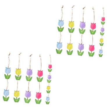 Imagem de ABOOFAN 24 Peças Com Decorações Decoração Do Dia Ornamentos Enfeites Recortes De Madeira Enfeite Decoração Da Árvore Decoração B Chips Tags Sinal De Casa De Fazenda Para Ornamento