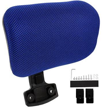 Imagem de RUNROTOO 1 conjunto de encosto de cabeça ajustável cadeira de mesa ajustável acessórios de escritório travesseiro confortável cadeira tarefa cadeira de computador descanso confortável travesseiro pescoço almofadas de cadeira de plástico