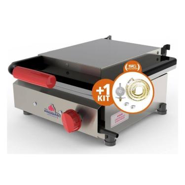 Imagem de Kit - Sanduicheira Grill Gás Pr-350g + Kit Gás - Progás