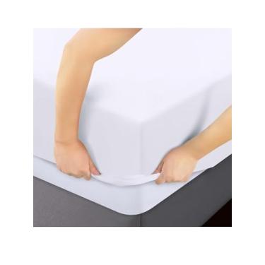 Imagem de Lençol Avulso Solteiro c/Elástico Percal Flex 400 Fios Ultra Macio e Resistente Branca