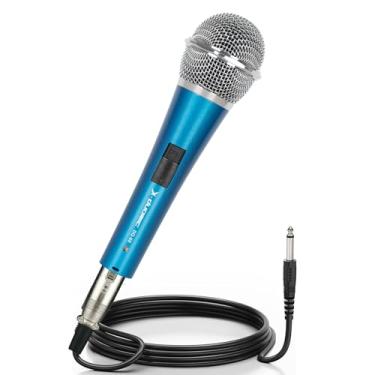 Imagem de Microfone portátil vocal dinâmico XLR com conector de 3 pinos para apresentações de teatro de palco