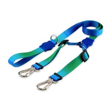 Imagem de Dog Trip Brasil Coleira Guia Dupla Para Cães Cachorro Adestramento Passeio Tamanho Porte Grande Médio Pequeno (G, Bangli)