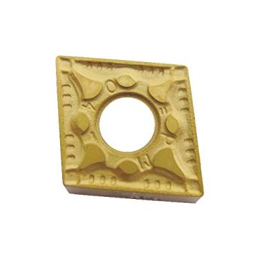 Imagem de HHIP 6003-2032 CCMT-32.52 Tin C5 Coated 80 Degree Diamond Positive Rake Carbide Insert, 3/8" IC