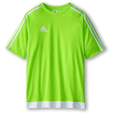Imagem de Adidas Camiseta Estro de Futebol Juvenil, Solar Green/White, X-Large