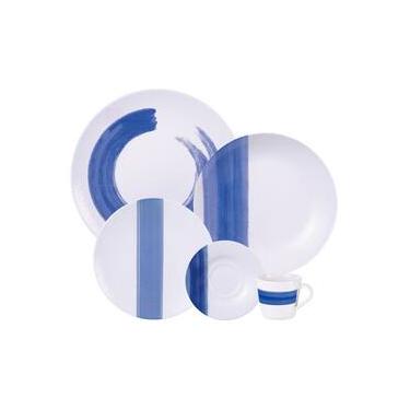 Imagem de Aparelho de Jantar 20 peças Tramontina Soho em Porcelana Decorada - Azul