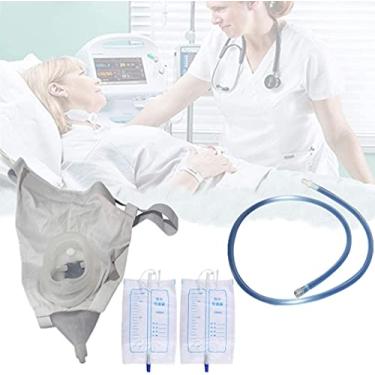 Imagem de Suporte para urinol – Bolsa masculina para sistema de urina, coletor à prova de derramamento, dispositivo de estabilização de drenagem urinária para pacientes com incontinência