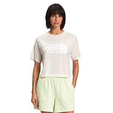 Imagem de THE NORTH FACE Camiseta feminina de manga curta meia cúpula, Gardenia Branco/TNF Branco, XXG