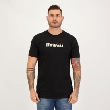 Imagem de Camiseta Hang Loose Hawaii Preta-Masculino