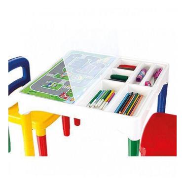 Imagem de Mesa Infantil Didatica Com 2 Cadeiras - Poliplac