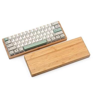 Imagem de kbdfans Capa de madeira de bambu 60% teclado mecânico GH60 DZ60
