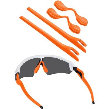 Imagem de BLAZERBUCK Kits de meias de reposição para óculos de sol Oakley Radar EV Series - Laranja