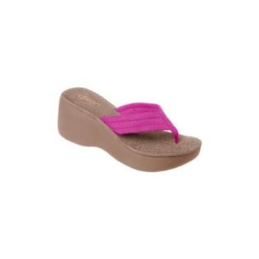 Imagem de Tamanco Feminino Anabela Dijean Veludo Conforto-Feminino